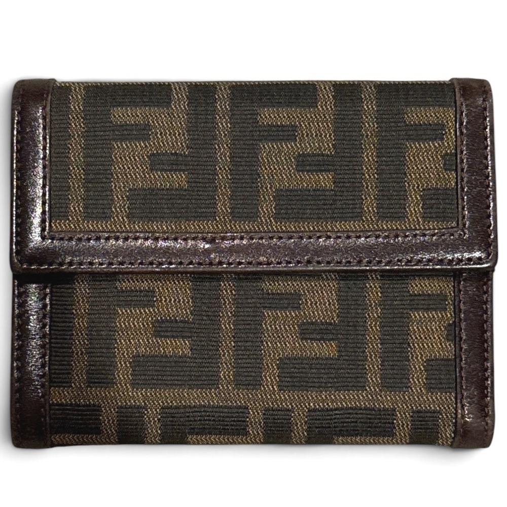 Fendi Vintage Zucca Trifold Wallet